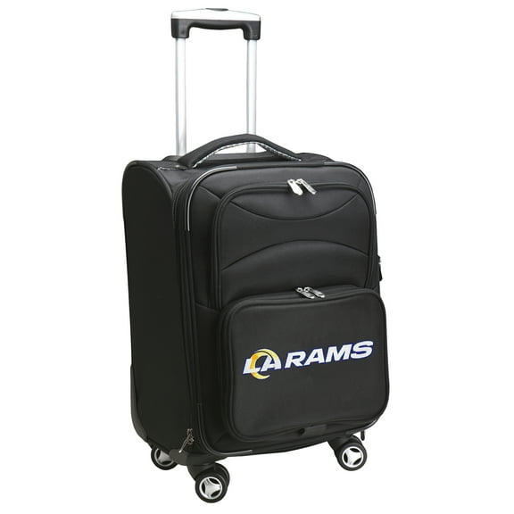 Denco NFL Los Angeles Rams Luggage Carry-On 21In Spinner Softside Nylon