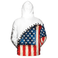 thumbnail image 5 of Lotusprinthandmade 250th America Anniversary National Flag Hoodie 3D Multicolor (S), 5 of 5