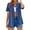 #01 Dark Blue 【Mix, Match & Stock Up on Your Favorite Palette.】, variant on Women's Short Sleeve Button Down Cardigan Shirt Blouse Top Casual Loose Fit Solid Color for Business Office Work Vacation Outfits Fashion Essential Gift for Women | Sopatenor,Dark Blue XL
