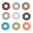thumbnail image 1 of ziyahi 6X Round Placemats Cup Coaster Heating-resistant Multicolored Decorative Hotel Multipurpose Non-slippery Table Pad Green, 1 of 9