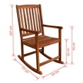 thumbnail image 4 of vidaXL Garden Rocking Chair Acacia Wood, 4 of 4