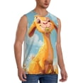 thumbnail image 2 of Balery Happy Goat In Meadow Camisetas sin mangas para hombre, absorbe la humedad y protege contra el mal olor.-Medium, 2 of 7