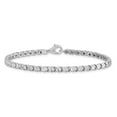 thumbnail image 4 of Sterling Silver Rhodium-plated Diam. Tennis Bracelet Q-QDX108, 4 of 4