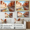 thumbnail image 4 of Designart "Landscape With A River By The Canyon" Canyon Floater Framed Wall Art Living Room, 4 of 5