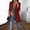 COAT-Wine, variant on AGWOLF Casual Blazer for Women Comfy Open Front Long Sleeve Jackets Plus Size Lapel Slim Suit Jacket Work Office Cardigan Coat