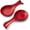 Red, variant on Kook Ceramic Spoon Rests , Set of 2 , Aqua