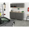 thumbnail image 2 of Inval Kratos Système de Rangement de Garage en Bois Manufacturé 4 Pcs Gris Foncé, 2 of 9