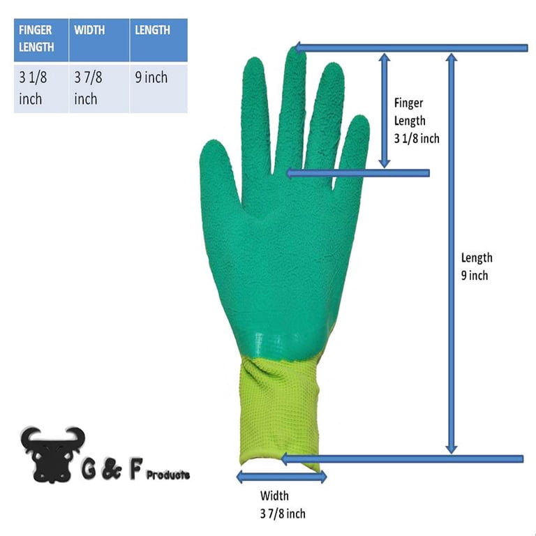 G & F Women's Waterproof Gardening Gloves, 3-Pair Pack photo 7