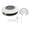 White, variant on YAHHU Interactive Treat Dispenser Electric Cat Feeder Toy with Bell Ball Smart Sensing, 7.87 inches / 20 cm, Blue