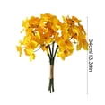 thumbnail image 3 of 6 Pack Artificial Narcissus, 6 s Faux Narcissus Simulation Flower Bouquet, Realistic Silk Fake Floral, Decor for Wedding Photography Home and Table Centerpiece, 3 of 6
