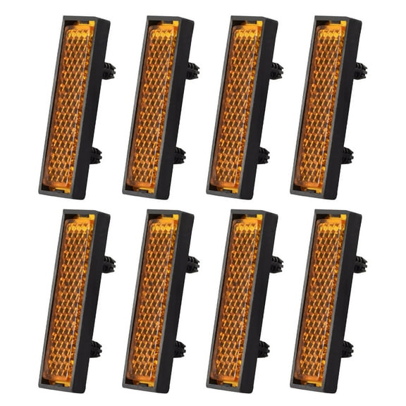UNTERING Pack of 8Pcs Pedal Reflector Reinforced Reflectors for Bike Pedal Bicycles Pedals Bike Pedal Reflectors Wheel Reflectors
