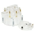 thumbnail image 2 of CR8CL HEI OEM Distributor Cap with Rotor and Coil Cover Kit Compatible with Small Block SBC Big Block BBC Chevy Chevrolet - 65K Coil 7500 RPM Clear, 2 of 9