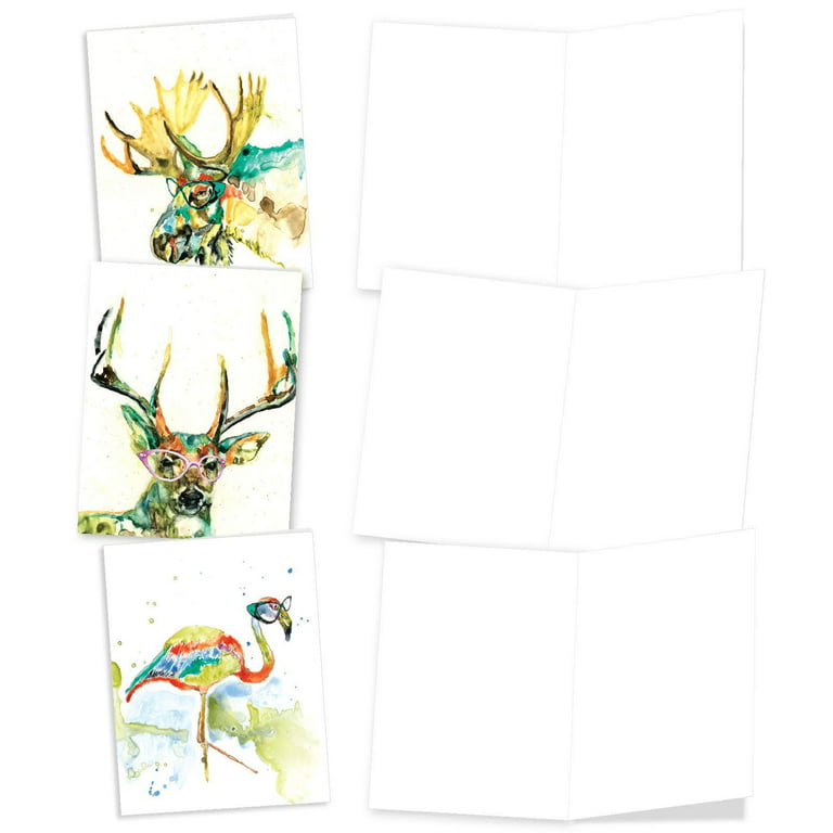 100 Sets Blank Watercolor Cards and Envelopes 4 x 6 Inch Christmas  Cardstock Watercolor Postcard for Kid Art Painting Invitation Thank You Note