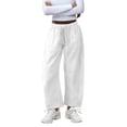 thumbnail image 5 of ibiyuan Pants for Women Trendy High Elastic Waisted Plus Size Palazzo Pants Comfy Trousers for Women Drawstring Womens Lounge Pants with Pockets, 5 of 6