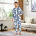thumbnail image 3 of joogoo Bear with Snow Unisex Adults Onesies Pajamas Jumpsuits L, 3 of 7