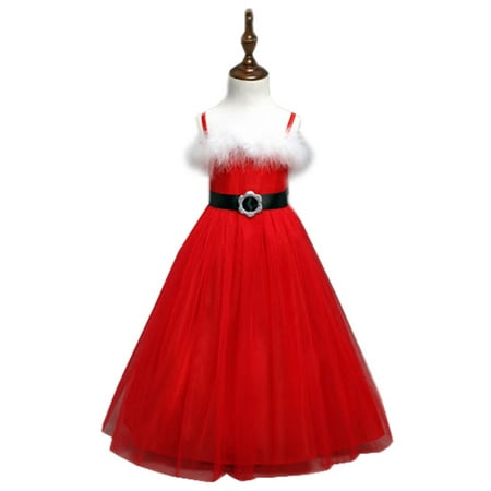 StylesILove Elegant Christmas Santa Costume Girl Strap Dress (18-24