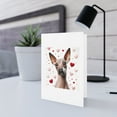 thumbnail image 5 of DistinctInk Greeting Card / Note Card - Valentine's Day Xoloitzcuintli - PACK of 5, 5 of 7