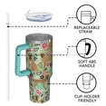 thumbnail image 4 of OBREWU Boxer Dog and Flower Florals Tumbler with Handle and Lid,Boxer Dog and Flower Florals 40oz Double Wall Vacuum Insulated Tumbler,Cups Gift for Women and Men, 4 of 7