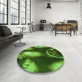 thumbnail image 4 of Ahgly Company Machine Washable Indoor Rectangle Transitional Dark Forest Green Area Rugs, 4' x 6', 4 of 7