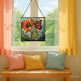 thumbnail image 5 of Butterfly and Poppy Flower Stained Glass Panels – Square Shaped Window Hangings, Tiffany Glass Traditional Art Crafts for Home Decor Gifts 79OR10, 5 of 6