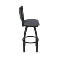 thumbnail image 4 of 870 Hadleigh 30" Swivel Bar Stool with Black Wrinkle Finish and Canter Storm Seat and Back, 4 of 5