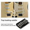 thumbnail image 4 of 6 String Guitar Bridge Replacement Zinc Alloy Fixed Bridge Electric Guitar Saddle Bridge Electric Guitar Accessory, 4 of 8
