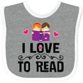 thumbnail image 3 of Inktastic I Love to Read Girls Baby Bib, 3 of 4