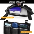 thumbnail image 4 of Wheelchair Armrest Side Bags with Reflective Strips Wheelchair Side Hanging Storage Bag Pouch for Home, 4 of 8