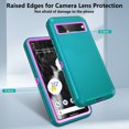 thumbnail image 4 of Asuwish Compatible with Google Pixel 7 5G Phone Case Hybrid Rugged Shockproof Hard Protective Drop Proof Full Body Heavy Duty Mobile Cell Cover for Pixel7 Pixle Seven 6.3 inch Women Men Green, 4 of 9