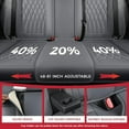 thumbnail image 4 of Car Seat Covers Full Set Faux Nappa Leather Seat Covers for Cars Breathable Front Seats with Lumbar Support and Rear Fit for Automotive Sedans SUVs Pickups, 4 of 9