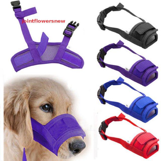 jointflowersnew Pet Dog Máscara Ajustable Corteza Mordedura De Malla Boca Hocico Aseo Anti Masticar JFW Gao Jinjia unisex