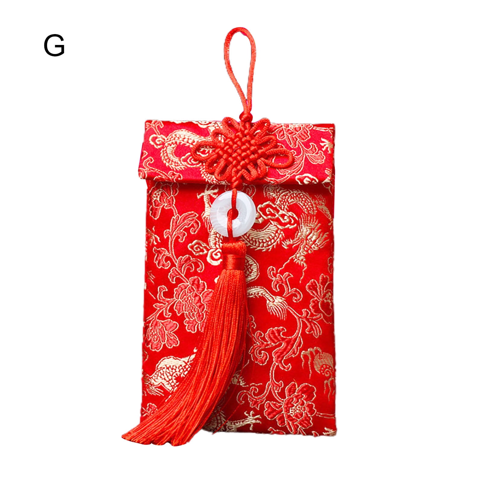 Naturegr Chinese Style Embroidery Design Red Envelope Money Bag Party