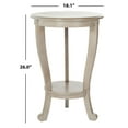 thumbnail image 3 of SAFAVIEH Mary Solid Rustic Tri-Leg Pedestal Side Table, Vintage Grey, 3 of 6
