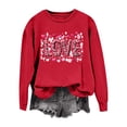 thumbnail image 7 of Valentines Sweatshirts for Women Cute Crew Neck Sweatshirt Heart Print Long Sleeve Shirt Fashion Trendy Outfits, 7 of 7