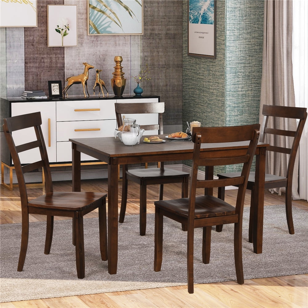 Dining Table Set for 4, Modern 5 Piece Dining Table Sets with Dining