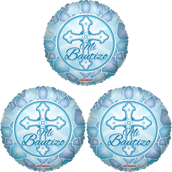 18" MI BAUTIZO AZUL Balloon  Party Supplies Decorations Foil Mylar Balloon