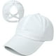 thumbnail image 1 of Gorra de béisbol con cola de caballo cruzada para mujer, ajustable, con moño alto desordenado, de secado rápido, 1 of 7