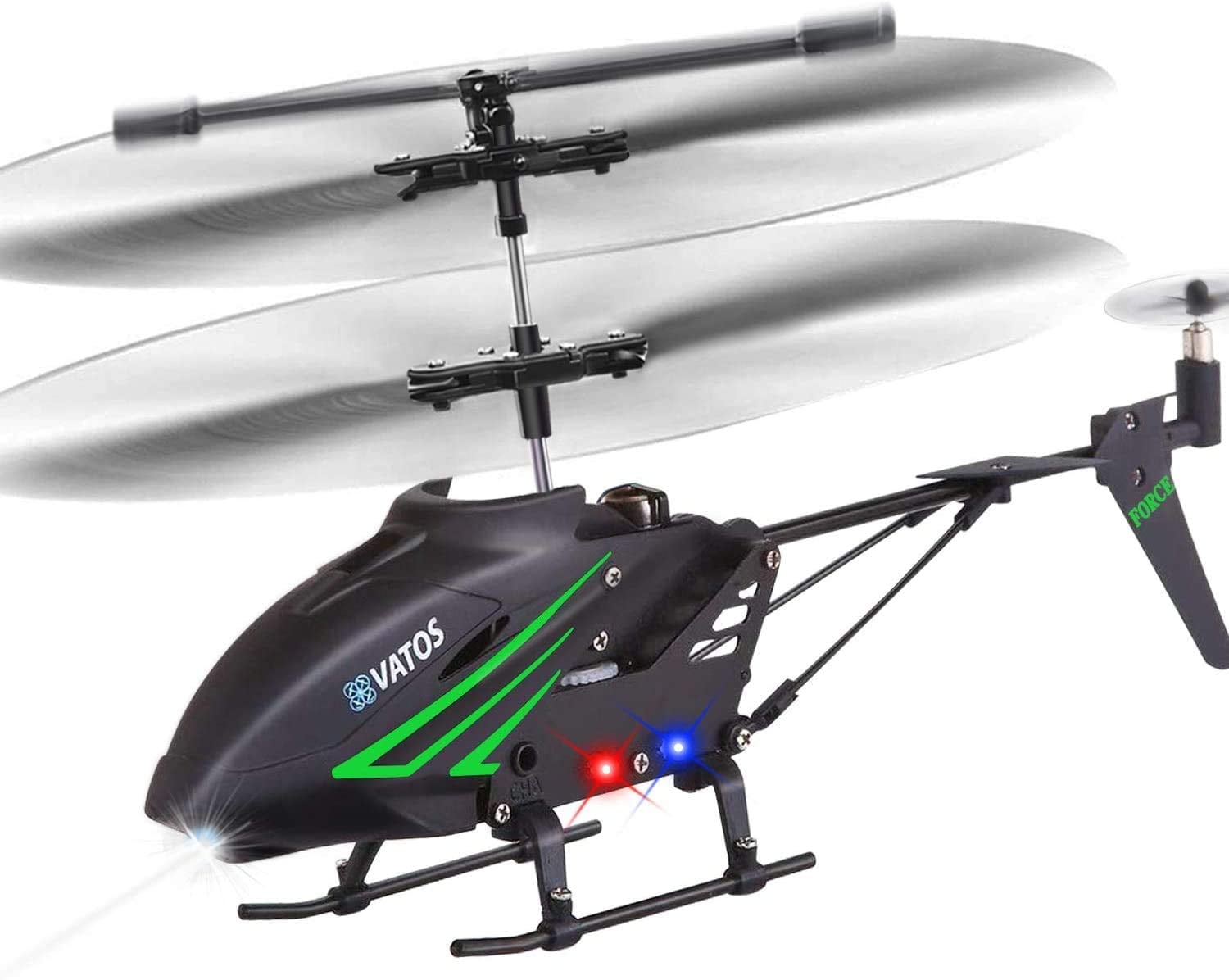 Gift for Boys Adults VATOS Remote Control Helicopter for Kids,RC Helicopter Altitude Hold Hobby,2.4GHz radio controlled Helicopter with Gyro & LED Light 3.5 Channel Indoor Toy,One-Key Take-Off 