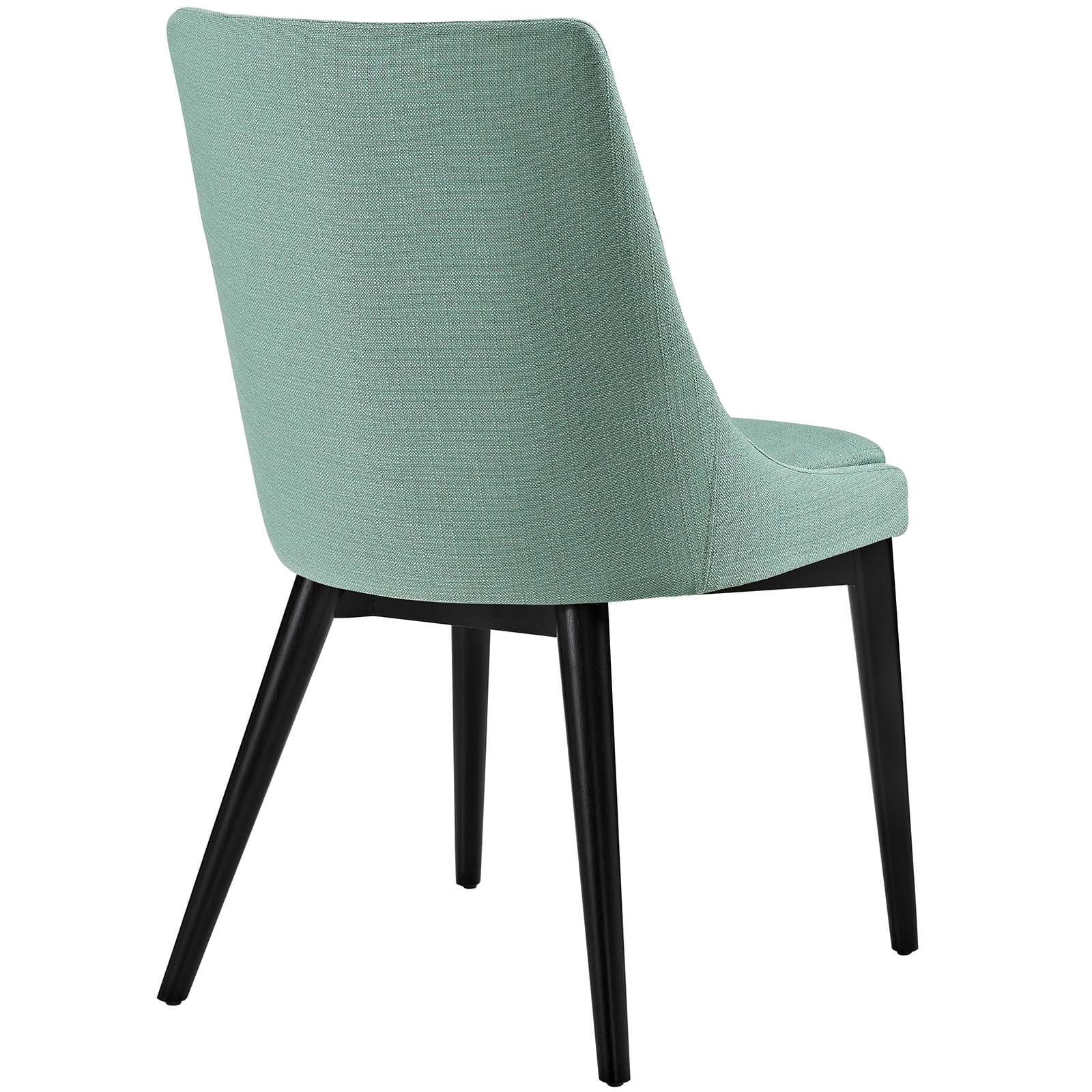 Modway Viscount Dining Side Chair Fabric Set of 2 in Laguna