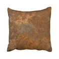 thumbnail image 1 of BOSDECO Brown Copper Old Rusty Metal High Resolution Orange Rustic Abstract Aged Corrosion Pillowcase Cover 20x20 inch, 1 of 1