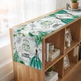 thumbnail image 6 of Table Runners 72 Inches Long Dress Scarves, Happy Birthday Farmhouse Kitchen/Dining Table Runner, Coffee Tablerunners, Green Dress Crown Carriage Flowers Butterfly 13x72 Inch, 6 of 9