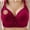 Red, variant on Hipattires Front Closure Bras for Women Push up Plus Size Bralette Soft Lift Womens Bras Wireless ,SIZE XXXXL