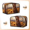 thumbnail image 3 of Sikiie Vintage Cute Corgi Sunflower Toaster Covers 2 Slice Dustproof Toaster Cover Bread Machine Cover, Dustproof Cover - 11.4" x 7.5" x 7.9", 3 of 7
