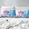 thumbnail image 4 of Erosebridal Sealife Whale Sheet Set Twin,Marine Animal Bedding Sets Twin Size,Uderwater World Decor,Breathable,3pcs, 4 of 7