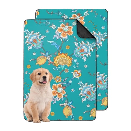 Stylish Paisley 24 x35 Washable Dog Pee Pads Leak-Proof & Non-Slip Reusable Potty Pads for Pet Training.