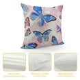 thumbnail image 4 of Creowell Butterfly Pillow Case Cushion Cover Girls Butterflies Print Throw Pillow Cover for Kids Marble Printed Decorative Throw Pillowcase for Sofa Pink Decor Cushion Case, 4 of 5