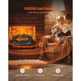thumbnail image 4 of VEVOR 23 Inch Electric Fireplace Log Heater with Crackling Sound Timer Remote, 4 of 9