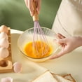 thumbnail image 7 of KMSS 10 inch Egg Whisk Beater Silicone Whisks Wooden Handle Heat Resistant Non-scratch for Cooking Nonstick Cookware Kitchen Tools (4 Pcs), 7 of 7
