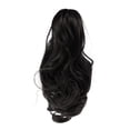 thumbnail image 5 of IBASETOY Claw Synthetic Hairpiece Black Clip in Ponytail Extension Soft Silky Fibers for Stylish Looks, 5 of 8