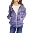 thumbnail image 5 of Ashirexll Kids Fleece Jacket for 4-12 Years Long Sleeve Zipper Casual Sportswear Fall Winter Hooded Coats Tops, 5 of 7